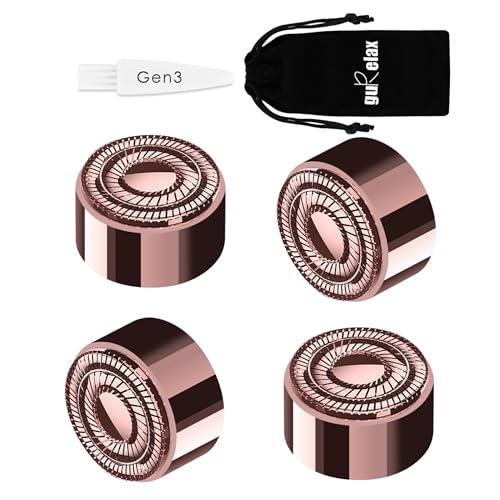 Gurelax Replacement Heads for Facial Hair Remover, Gen 3 Replacement Blades Intended for Flawless Finishing Touch, New Version Upgraded Replacement Blades Refill-Just fit for Gen3 Device
