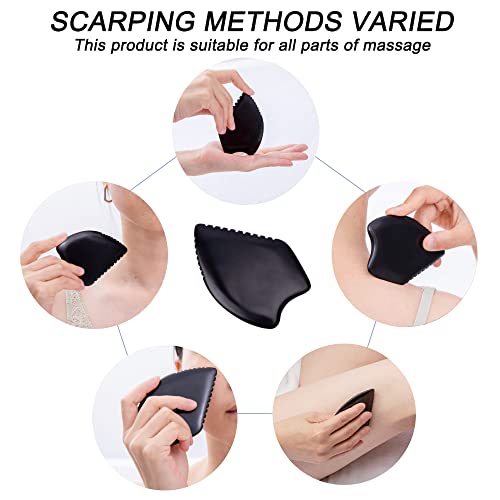 Gua Sha Facial Massage Tools, BianStone Traditional Face & Body Massage Tool, Lymphatic Drainage Face Sculpting Tool, The Newly Upgraded Unique Tooth Edge