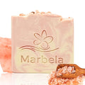 Marbela Cosmetics Handmade Soap Bar - Made in USA, Vegan Friendly, Palm Oil Free, Natural Bar Soap - Face & Body Soap for Daily Skin Care, Moisturizing & Nourishing - 3.5 oz (Himalayan Salts Spring)