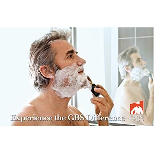 G.B.S GENTS Wooden Shaving Bowl with Lid ? 3.5" Diameter | Classic Shaving Mug for Lathering Creams & Soaps | Elegant Beard Shaving Accessory for Men ? Durable, Natural Wood Design