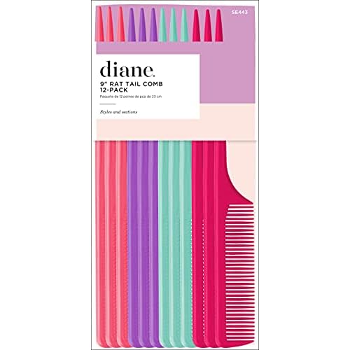 Diane SE443 Rat Tail Combs - 12 Count (Pack of 1)