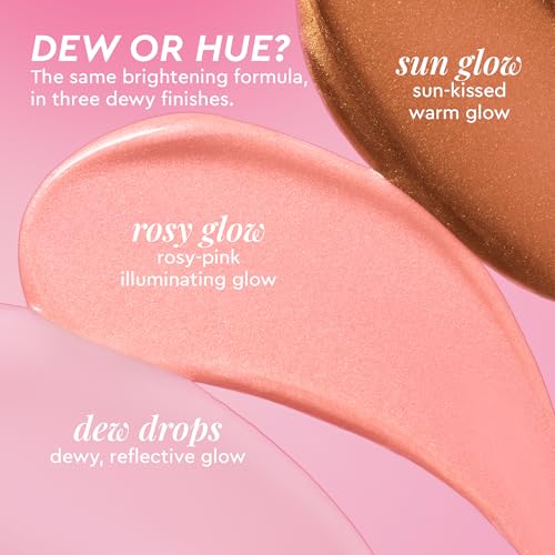 Glow Recipe Skin Care Set, Dew & Hues Must-Haves - Limited Edition Travel Size Gift Set with Niacinamide Dew Drops, Hue Drops Sun Glow & Rosy Glow (15ml Trio)