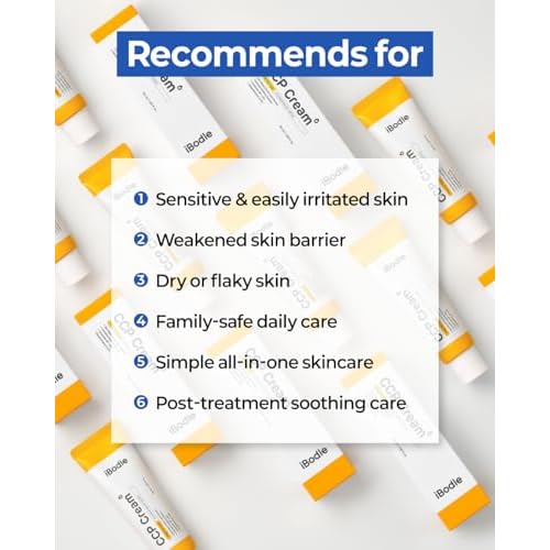 CCP Cream Korean, Itch Relief & Barrier Repair Moisturizer for Dry, Sensitive Skin, Gentle Formula Safe for Babies and Adults, Fragrance-Free 1.69 fl oz