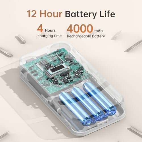 Electric Nail Drill, 40000RPM Cordless Nail File with 12 Drill Bits for Acrylic Nails Gel Polishing, E File Professional, Nail Kit Machine for Manicure Salon Home AB Diamond
