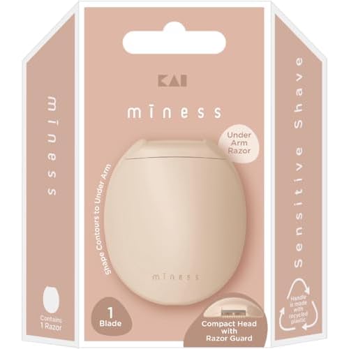 Miness Under Arm Razor, Gentle Beauty Groomer for Hair Removal, Ideal for Sensitive Skin, Japanese Steel Removes Underarm Hair