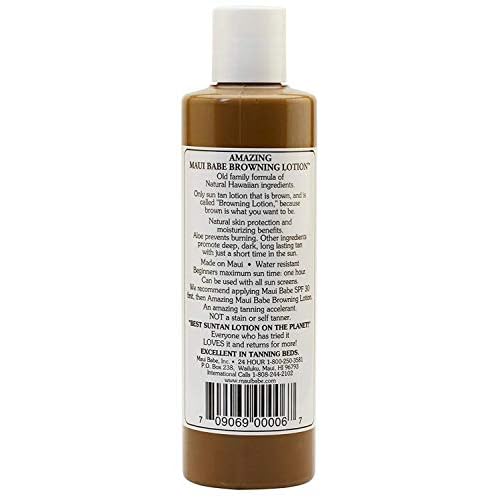 Maui Babe Browning Lotion 8 Ounces (Pack of 4)