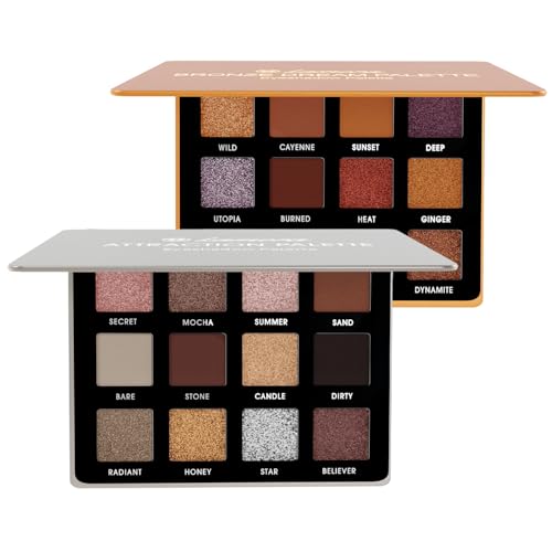 Lamora Nude Eyeshadow Palettes (Attraction + Bronze Gold)