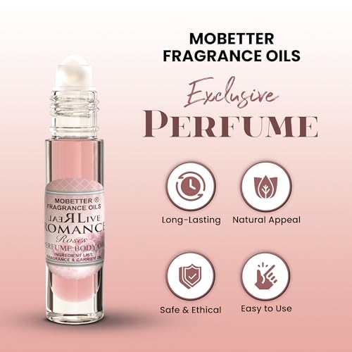 MOBETTER FRAGRANCE OILS Real Live Romance Roses Women Perfume Body Oil