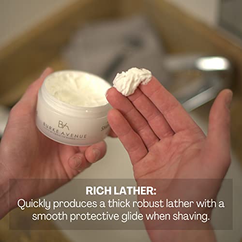 Burke Avenue Moisturizing Shave Cream ? Protects Skin from Irritation & Razor Burn | Hydrating Rich Lather | Sensitive Skin Approved