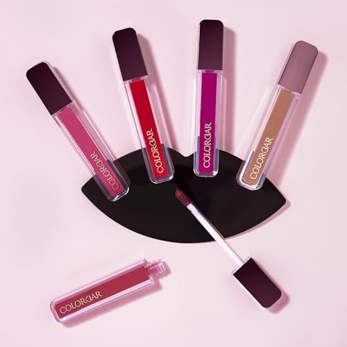 Colorbar Powerkiss Vegan Matte Lipcolor - Hydrating Matte Lipstick - Talc-Free and Highly Pigmented Liquid Lipstick - 002 Tempted - 0.16 oz