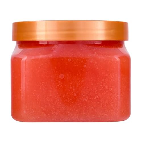 Tree Hut Peach Sorbet Shea Sugar Scrub, Exfoliating, Hydrating & Moisturizing Body Scrub with Shea Butter & Nourishing Essential Oils, Smooth & Soften Skin, 18 oz