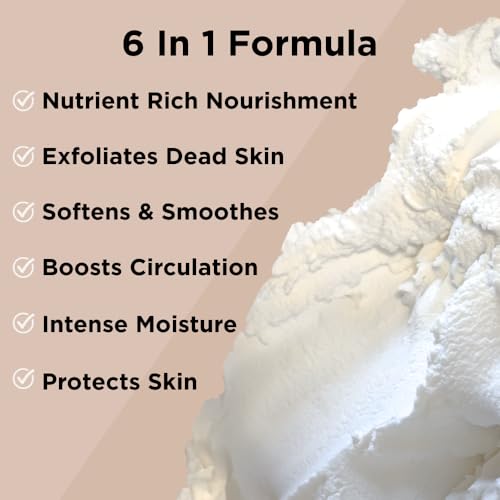 Sumbody USA Vanilla Shea Sugar Body Scrub Goat Milk (9oz) Moisturizing Exfoliating Body Foot Hand Scrub Hydrating Nourishing Bath Essential Scrubs Women Teens Gift Self Care