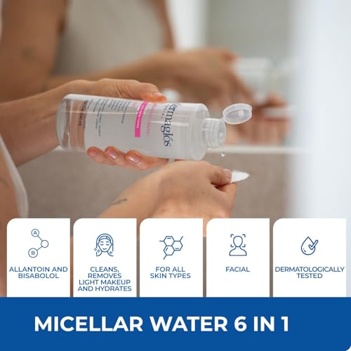 Dermaglos 3-pack Facial Skincare Set | Micellar Water 13,52floz + Hyaluronic Acid Serum 1floz + Ultra Volume Night Cream Moisturizes And Improves The Appearance Of Wrinkles