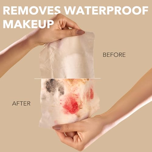 mivida Hypoallergenic Makeup Remover Wipes Bulk with Vitamin E, Plant-Based Facial Wipes, Alcohol Free, Fragrance Free Makeup Wipes Remover for Spas, VRBO (Boxed 10 Packs x 50 Wipes) Total 500ct