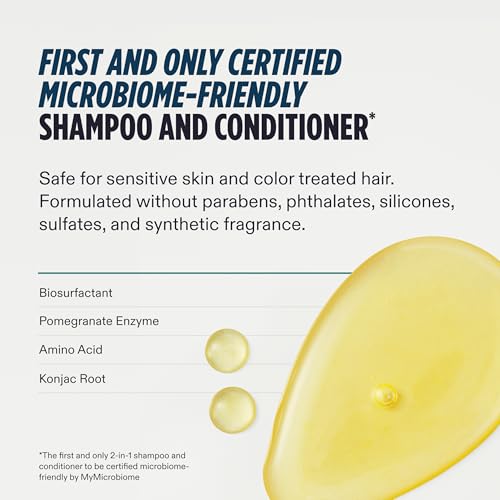 Nutrafol Men's Shampoo and Conditioner 2-in-1, Cleanses, Hydrates, Unclogs Pores, Improves Hair Volume & Strength, Physician-formulated for Thinning Hair, Color Safe, Sulfate Free - 8.1 Fl Oz Bottle