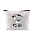 XYANFA Euchre Queen Funny Euchre Makeup Bag Euchre Player Gift Euchre Game Gift for Grandma (EUCHRE QUEEN)