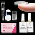 Beetles Tipex Gel Nail Kit Short Square Instant Apex Nail Tips & Beetles 15ml Nail Dehydrator and Primer