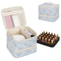 Ethereal Nail Polish Organizer Bag, Holds 30+ Bottles(15ml/0.5 fl.oz) UV Nail Lamp, Gel Polish Travel Storage Bag for Nail Kit, Gift for Manicurist, Girls