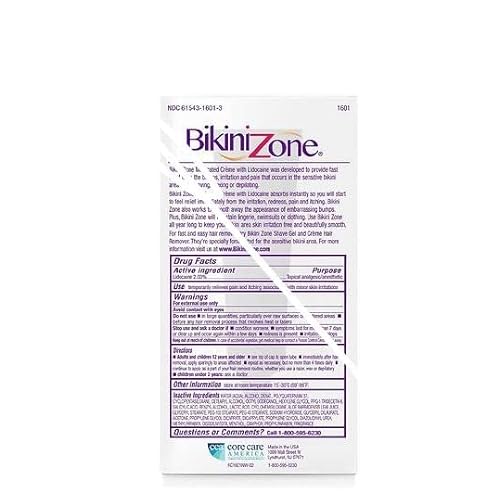 Bikini Zone Medicated After Shave Cr?me with Soothing Lidocaine, 1 Oz, 1 Pack