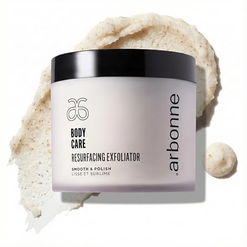 BodyCare Resurfacing Exfoliator ? Gentle Dual-Action AHA and Plant-Based Polish for Smoother, Brighter, Baby-Soft Skin, Even Complexion, Spa-Like Experience, by Arbonne.