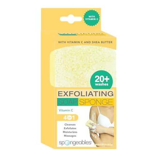 4 PCS Handmade Olive Oil Soap with Vanilla and Shea Butter, 2-In-1 Moisturizing Exfoliating Bar Soap with Platycladus orientalis leaves for Hair, Face and Body