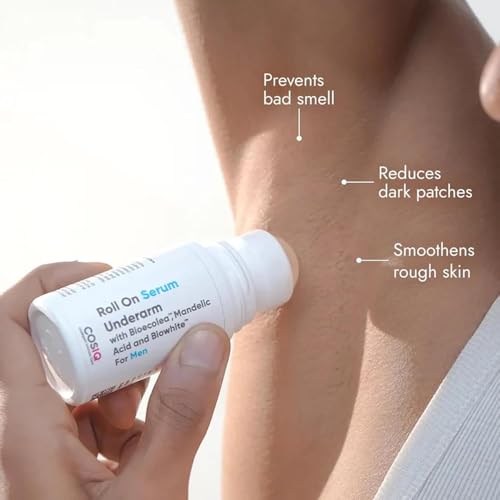 Cos-IQ Brightening Underarm Roll On Serum for Men | With Bioecolea, Mandelic Acid and Bio White | Fresh & fragranced | Suitable for Sensitive Skin | 40ml