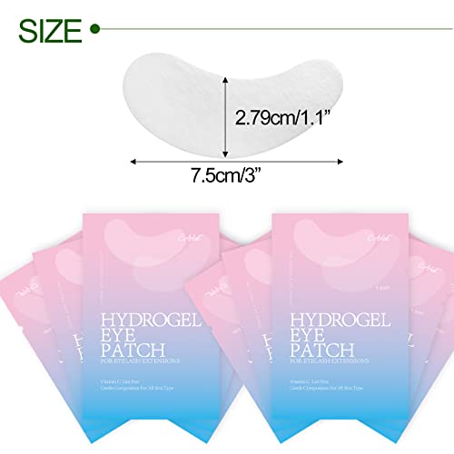 110 Pairs C. ARTIST 100% Natural Eyelash Extension Under Eye Gel Pads patches kit Collagen Aloe Vera Hydrogel Eye Patches Eyelash Extension Supplies Tools, Lash Extension Supplies, lash tech supplies
