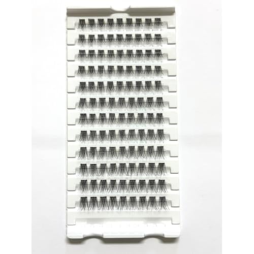 Natural DIY Lash Clusters - 108 Pcs Individual Lashes, Wispy Extension Kit, C Curl Mixed Soft PBT Fiber (P1 Natural Style)