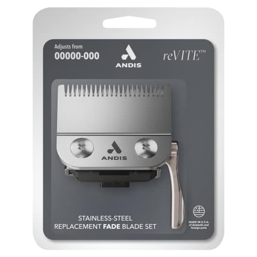 Andis 86015 reVITE Fade Clipper Replacement Stainless Steel Blade