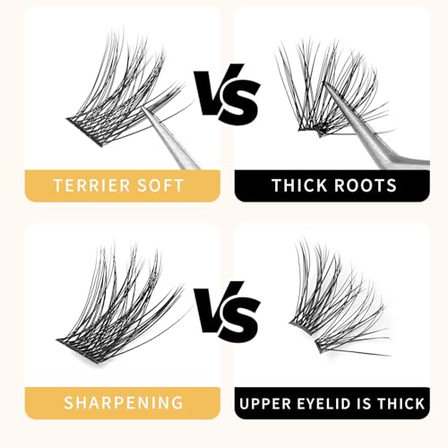 ¡æVAYATOR Lashes Mixed Kit/False Lashes Lash Bond & Seal Kit Multiple styles To Choose 8-20mm Mix D Curl/DD Curl Makeup Cluster Grafting Eyelashes Individual Extension (C#10-12-14-16mm Mixed)