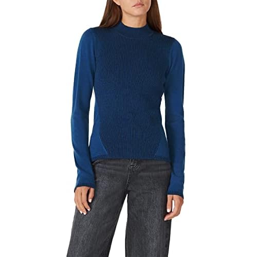 Victor Alfaro Collective Rent The Runway Pre-Loved Blue Rib Knit Sweater