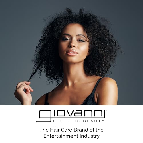 GIOVANNI 2chic Ultra-Sleek Hair Super Body Potion - Brazilian Phyto-Keratin, Moroccan Argan Oil for Hair, Smoothing & Nourishing Formula, Hair Oil Serum, Helps Reduce Frizz - 1.8 oz