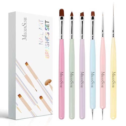MelodySusie SM180F Nail Drill Cordless with 6pcs Art Brushes Set