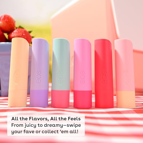 eos Natural Shea Lip Balm- Birthday Cake, All-Day Moisture Lip Care Products, 0.39 oz