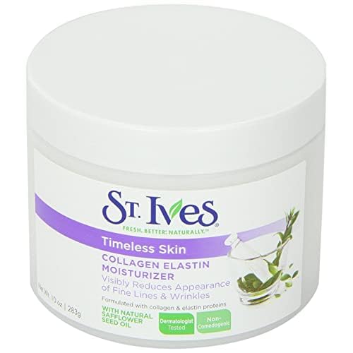 St. Ives Timeless Skin Facial Moisturizer, Collagen Elastin 10 oz, Pack of 6