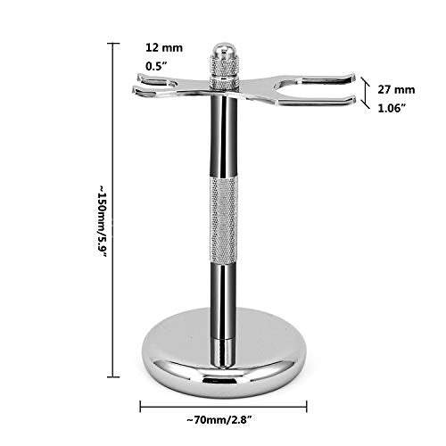 Premium Razor and Shaving Brush Stand Safety Razor Double-Sided Holder