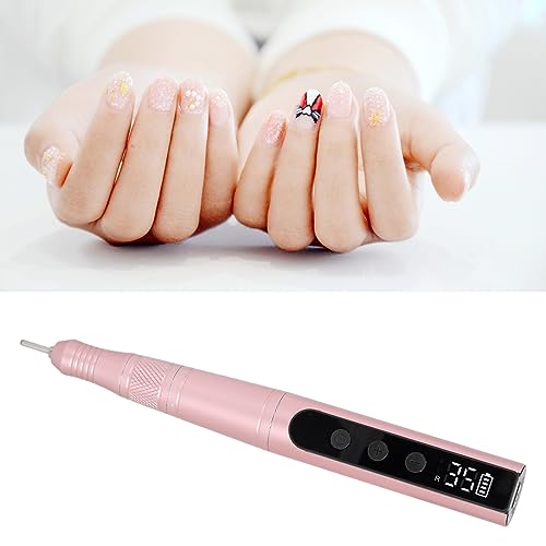 Electric Nail Grinder Nail Polisher 35000rpm Portable Rechargeable Manicures Pedicures Nail Polish Pen ()
