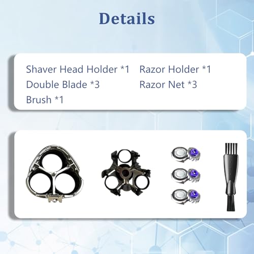 HQ8 Replacement Shaver Head for Phi-lips Shavers - Compatible with AT830, AT880, PT920 Models (Includes AT875, HQ8200 & More)