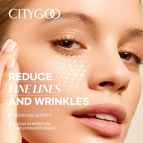 CITYGOO Retinol Eye Stick Hydrating: Dark Circle & Puffiness Balm with Retinol & Collagen - Anti Aging Wrinkle Cream For Women - Travel Friendly and Korean Skin Care (Retinol 10G)