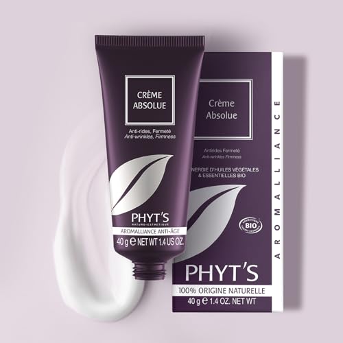 Phyts Absolute Cream - Anti-Ageing Face Moisturizer with Lemon and Lavandin Essential Oils - Face Cream Reduces Wrinkles and Firms Skin - 1.4 oz