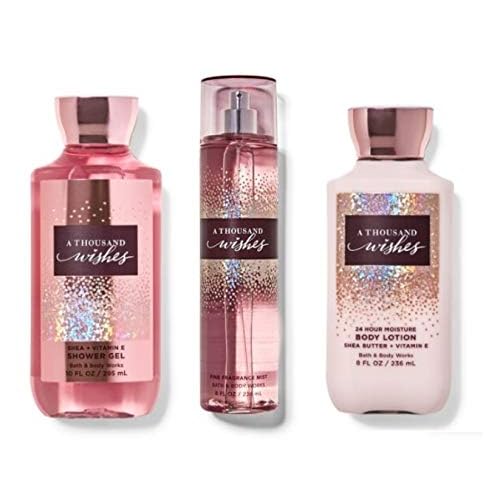 Bath & Body Works Body Care - A Thousand Wishes - Daily Trio Set - Gel Lotion & Mist