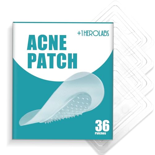 Microdart Acne Patch (36 Patches) - Hyaluronate Acid & Salicylic Acid Hydrocolloid Pimple Patch for Deep, Early and Hidden Blemishes (36 Count (Pack of 1))