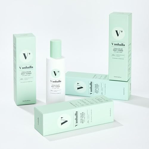 V¡¯anhalla Cica Calm Mist Toner 8.45fl.oz | Vegan, pH5.5, Calming, Refreshing, Hydrating, Gentle exfoliating, pH balancing. Facial Mist Toner with Centella asiatica extract 6%, Panthenol 1%