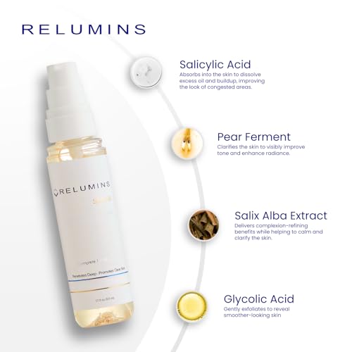 Relumins Pro Clear Serum with Blemish Fighting Natural, Spring Glow Essentials ? Advanced Formula for Clear, Healthy-Looking Skin (50ml)