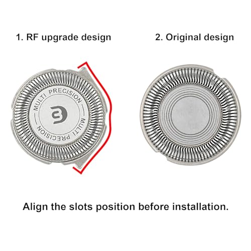 SH30 Replacement Heads for Philips Norelco Shaver Series 3000, 2000, 1000 and S1560, SH30 Blades for Philips Norelco 3900, 3600, 2400, 9 Pieces of Pack