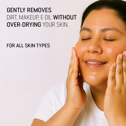 CannaSmack Cleansing Oil - Gentle Daily Face Cleanser & Makeup Remover with Hemp Seed, Argan, & Rosehip - Hydrating, Non-Drying Formula for All Skin Types, 4 oz