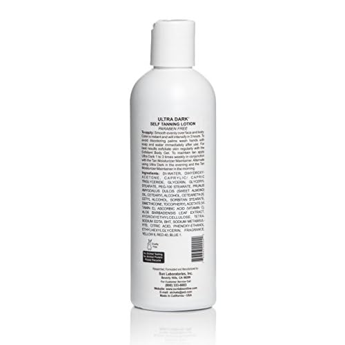 Sun Laboratories By Giesee Ultra Dark Self Tanning Lotion 8 oz Two Pack - Self Tanning Lotion, Self Tanner, Tanning Lotion - Sunless Tanner, Instant Tanning Lotion, Travel Size