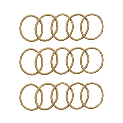Goody Ouchless Hair Elastics ? No Pull, No Breakage, Tangle-Free Hold for Thick, Curly, Coily & Textured Hair ? 15 Count, Blonde, Long-Lasting Ponytail Holders for Women & Men