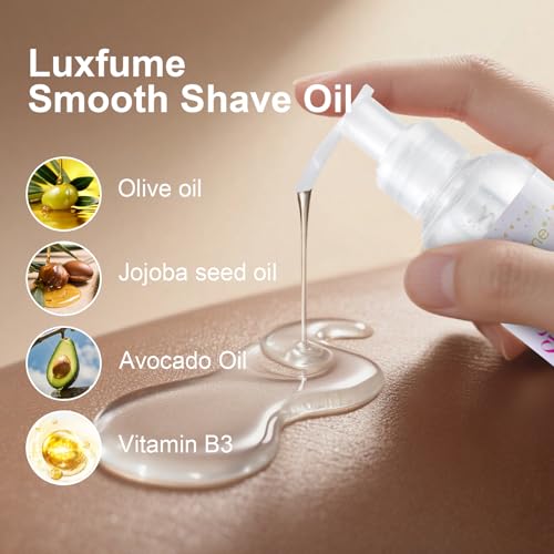 Shave Oil for Women 6.76 fl oz | Pre-Shave & Shaving Oil Treatment | Soothe, Hydrate, Nourish Skin, Womens Shaving Cream with Olive Oil & Vitamin B3, For All Skin Types