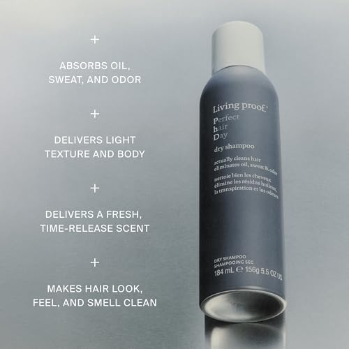 Living Proof Perfect Hair Day Dry Shampoo ? Absorbs Oil, Sweat, Odor, Cleans Hair, Fresh Scent, Detoxifies Scalp for Women and Men